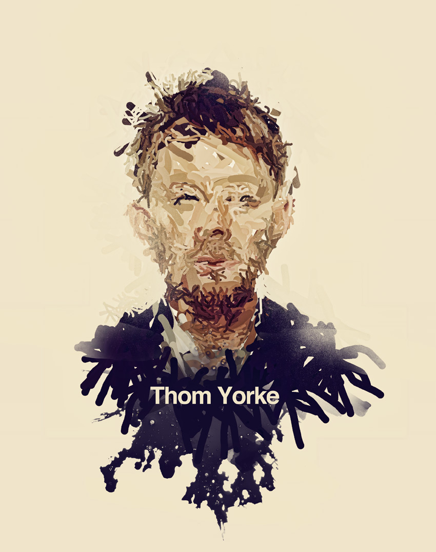Curioos | «Thom Yorke» Artwork by Nicola felasquez Felaco 