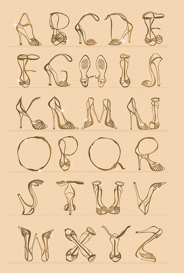 Curioos | «Shoe Alphabet» Artwork by Zumra Waheed