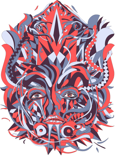 Curioos | «snakes mask» Artwork by Rotten Fantom