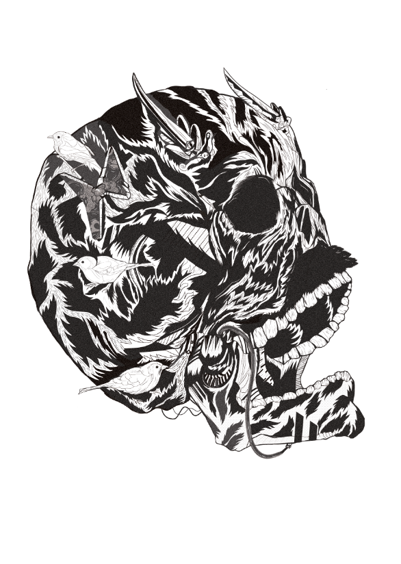 Curioos | «Skull 02» Artwork by Vasco Vicente