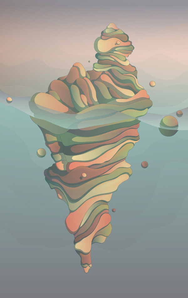 Curioos | «iceberg» Artwork by Cristian Eres