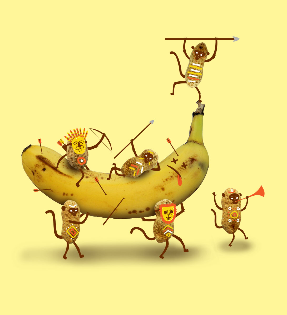 Curioos | «Monkeys are nuts» Artwork by Chris Wharton