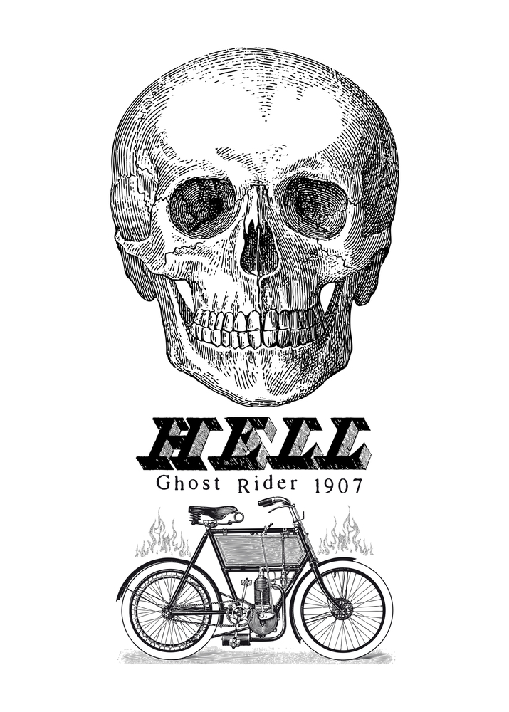 Curioos | «Etude - Ghost Rider» Artwork by Grégoire GUILLEMIN