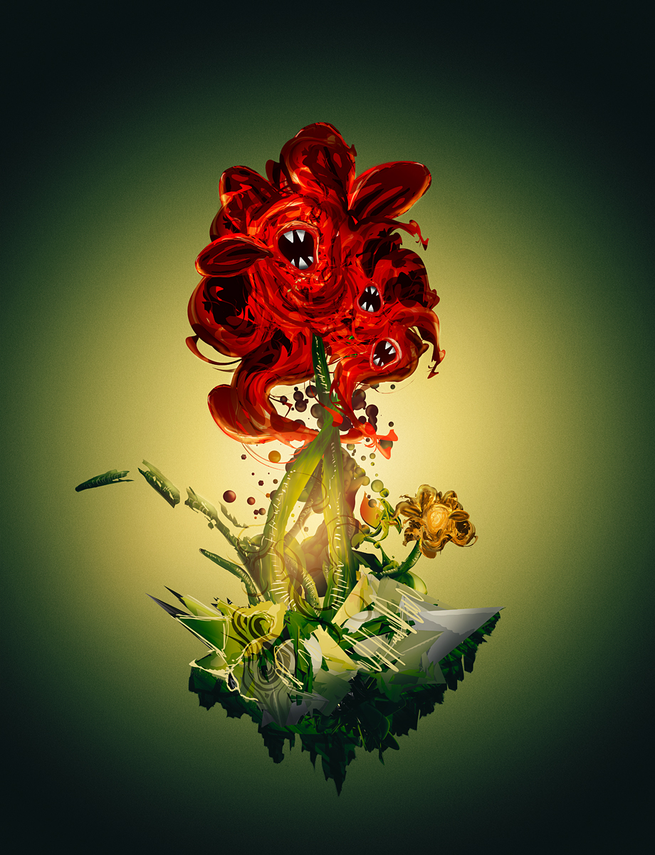 Curioos | «Flower of Doom» Artwork by Nicolas Monin-Baroille