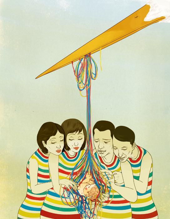 Curioos | «Rainbow Family» Artwork by Marcos Chin