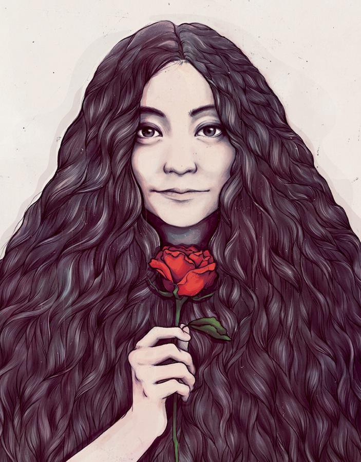Curioos | «Yoko Ono» Artwork by Soleil Ignacio