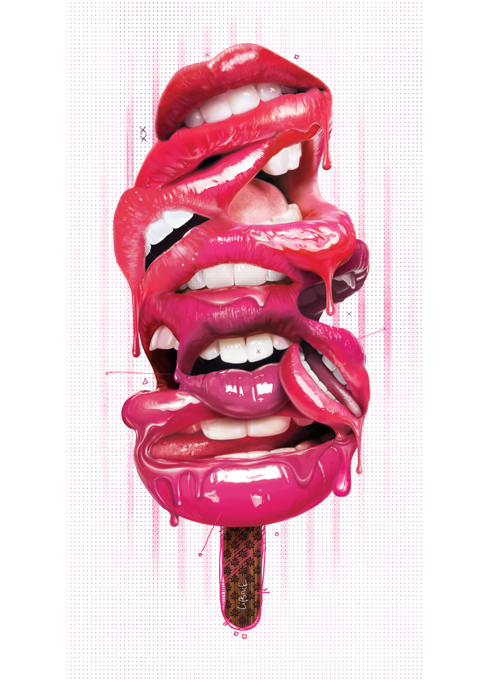 Curioos | «Lipstick» Artwork by Mr Go