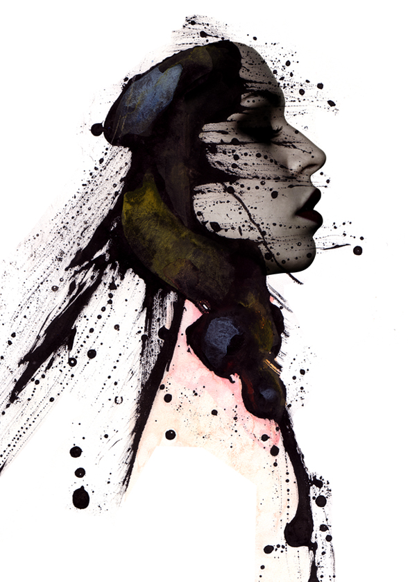 Curioos | «Ink portrait » Artwork by Dawid Gajewski