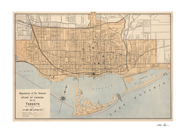 Vintage Map of Toronto (1906)