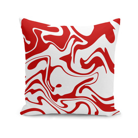 Red Liquid Marble Effect Pattern
