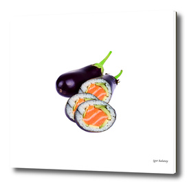 eggplant sushi