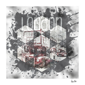 Graphic Art LONDON Streetscene