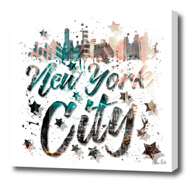 New York City Typography | Geometric Mix No. 4
