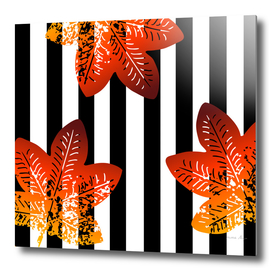stripes floral pattern