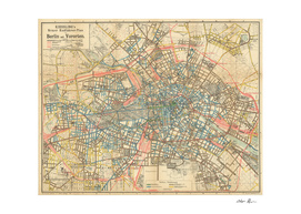 Vintage Map of Berlin Germany (1904)