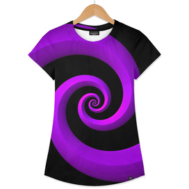 Purple Spirals on Black