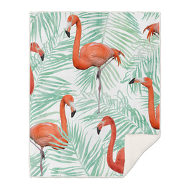 Flamingo & Mint Palm