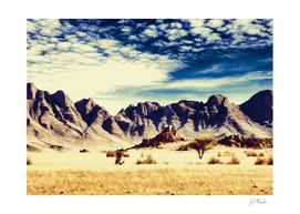 Desert & Mountains Oil painting