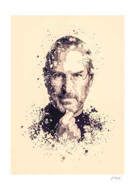 Steve Jobs splatter painting