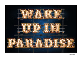 Wake up in Paradise -  Wall-Art for Hotel-Rooms