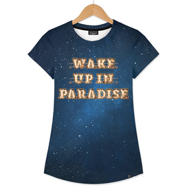 Wake up in Paradise -  Wall-Art for Hotel-Rooms