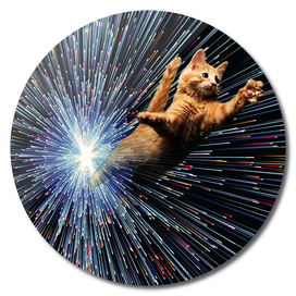 Cat Space vortex in galaxy attack speed of light