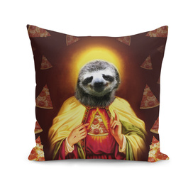Holy Pizza Sloth Lord Jesus All over big print Animal