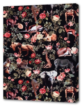 Animals and Floral Pattern