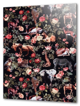 Animals and Floral Pattern