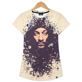 Snoop Dogg splatter painting