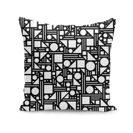 Geometric maze (black and white) 2