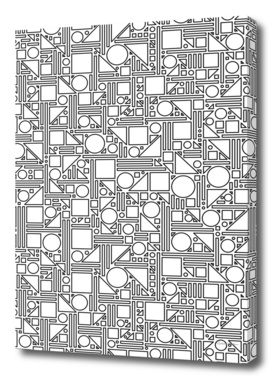 Geometric Maze (black and white) 1