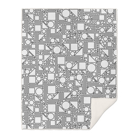 Geometric Maze (black and white) 1