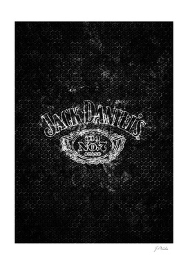 Jack Daniel's splatter painting