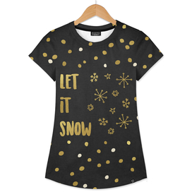 Let It Snow Gold