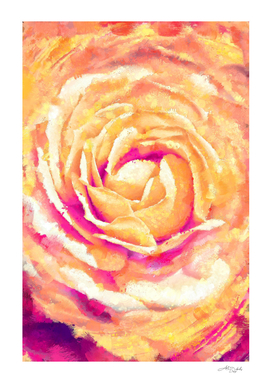 Abstract Colorful Rose - Flower Digital Artwork