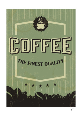 Coffee Poster 6 - Retro Green
