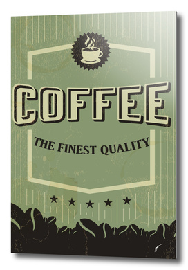 Coffee Poster 6 - Retro Green