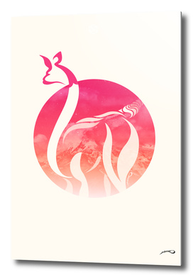 Pink Fire Alpaca by #Bizzartino