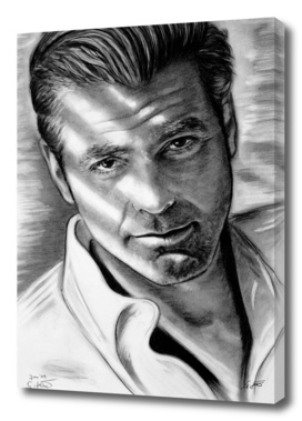 George Clooney In Black And White
