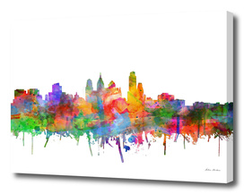 philadelphia city skyline watercolor