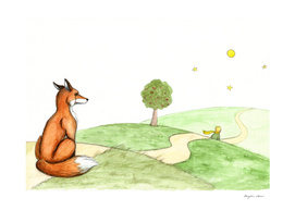 The little prince and the fox