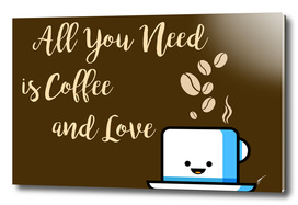 Coffee Poster 52 - Coffe and Love Brown