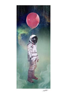 astronaut red balloon