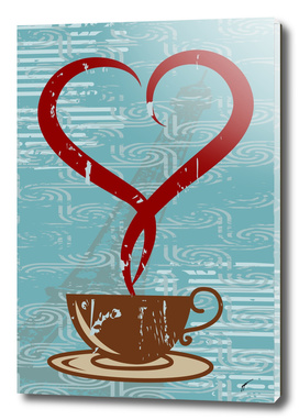 Coffee Poster 54 - Blue Coffee