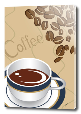 Coffee Poster 57 - White Cup Coffee