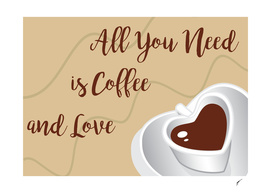 Coffee Poster 58 - Coffee and Love