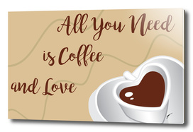 Coffee Poster 58 - Coffee and Love