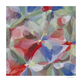 bubble circle pattern abstract in red blue green