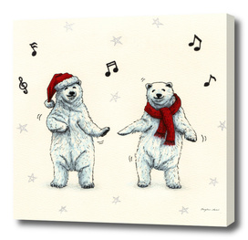 The polar bears wish you a Merry Christmas